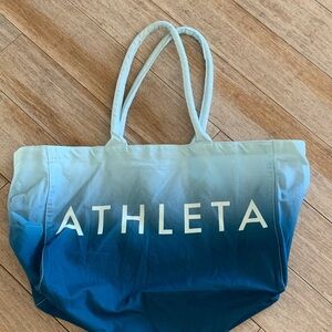 Athleta Ombre Teal-to-Navy Tote
